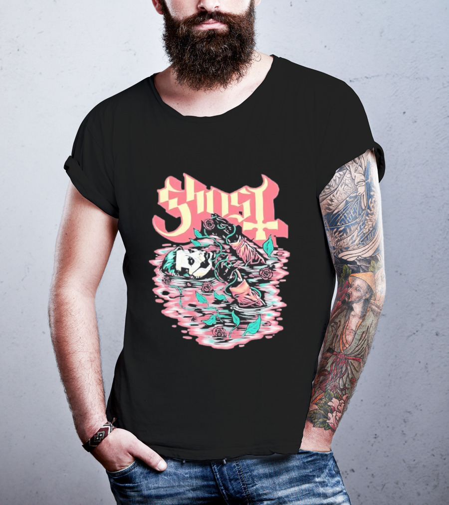Ghost Band Valentine 2026 Pre Raphaelite Brotherhood Roses And Water T-Shirt