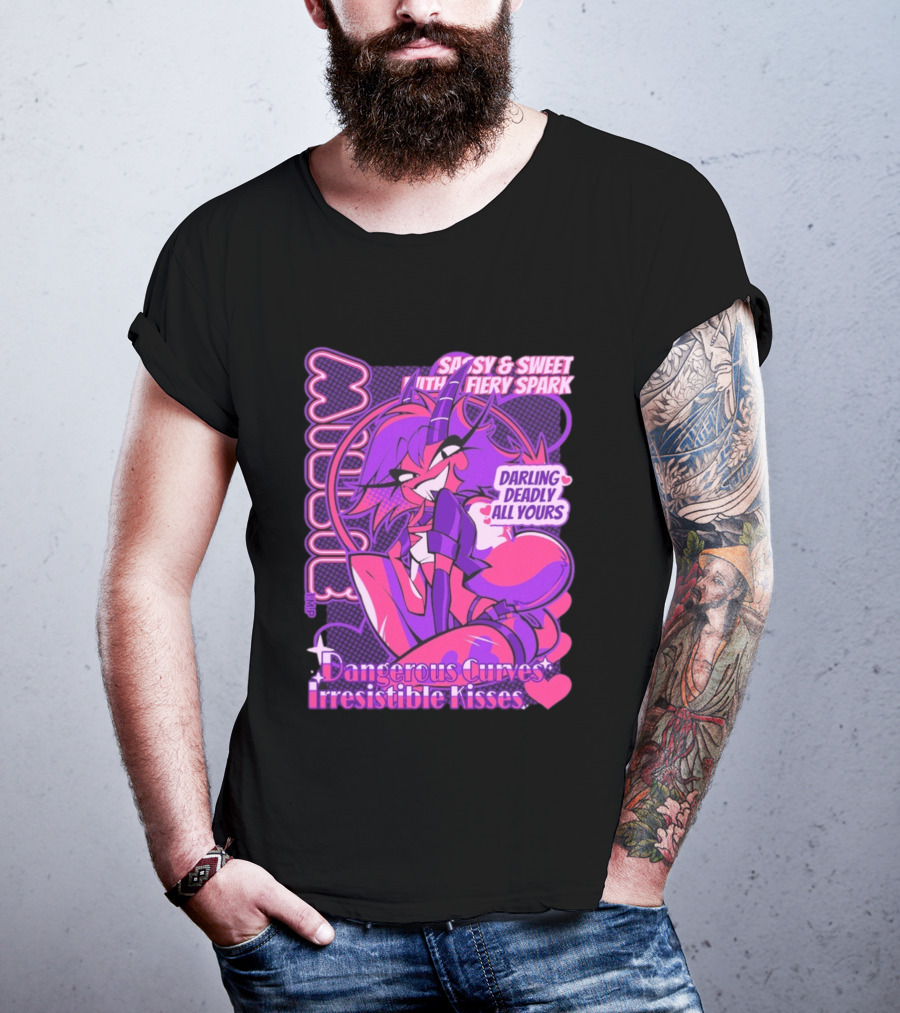 Millie Sassy Sweet Fiery Spark Darling Deadly Dangerous Curves Irresistible Kisses T-Shirt