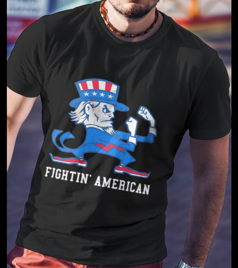 Uncle Sam Fightin' American Patriotic Boxing T-Shirt