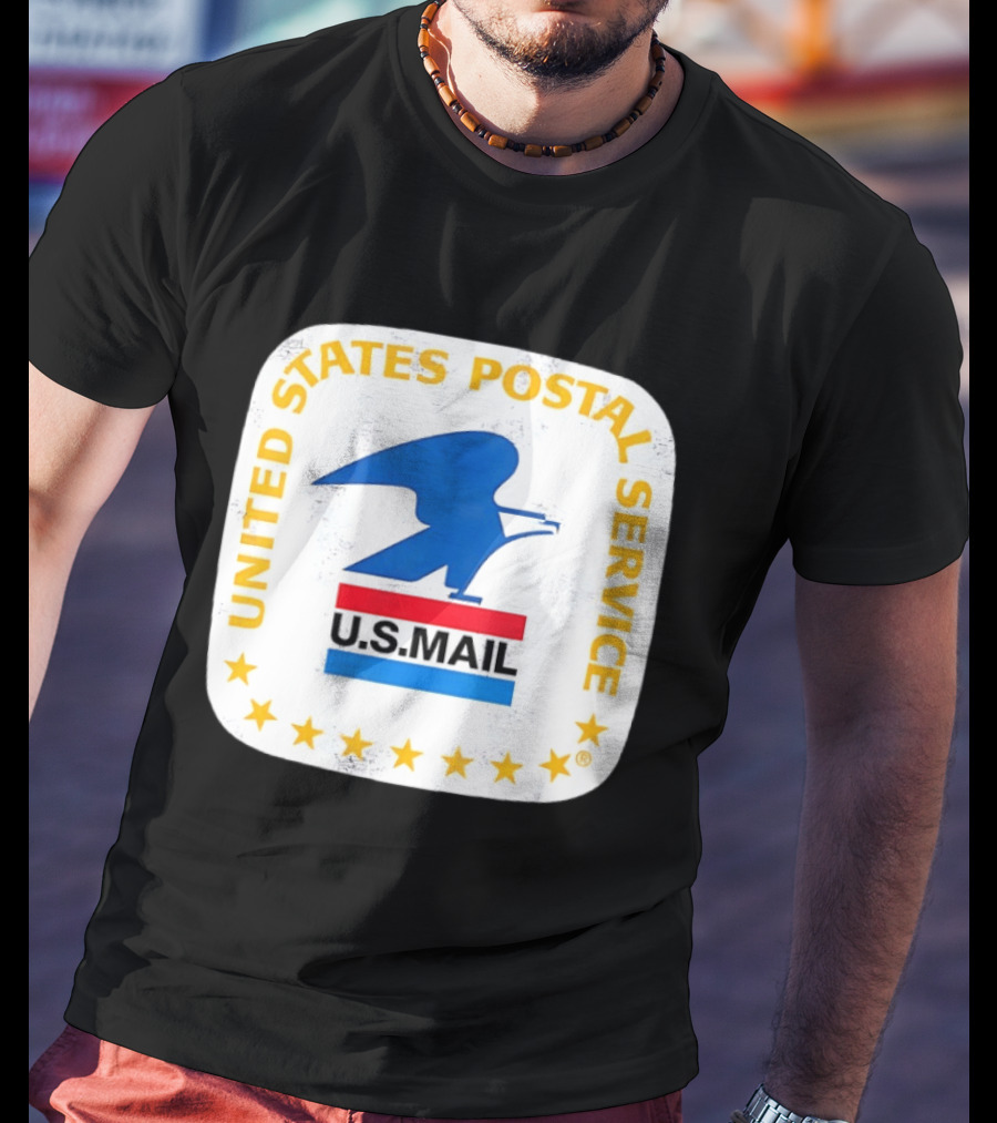 United States Postal Service US Mail Eagle Icon Vintage Look T-Shirt