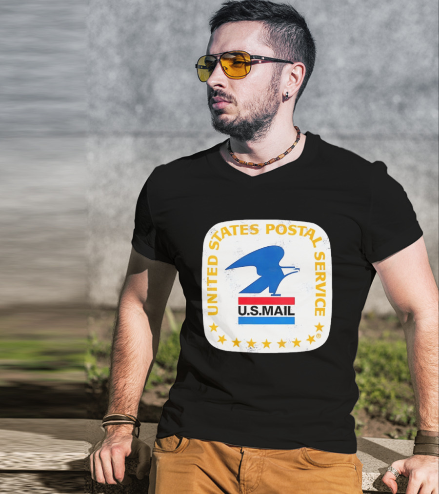 United States Postal Service US Mail Eagle Icon Vintage Look T-Shirt