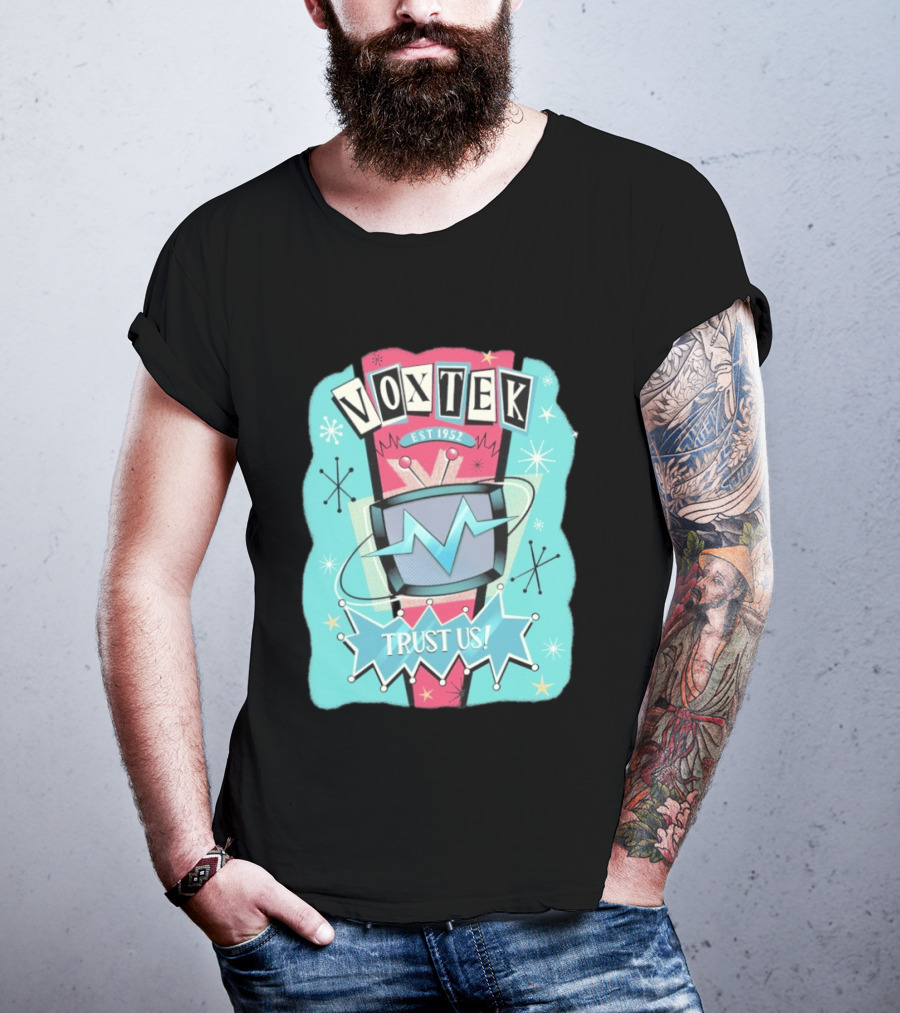 VoxTek Trust Us Retro 1952 Style With Television T-Shirt