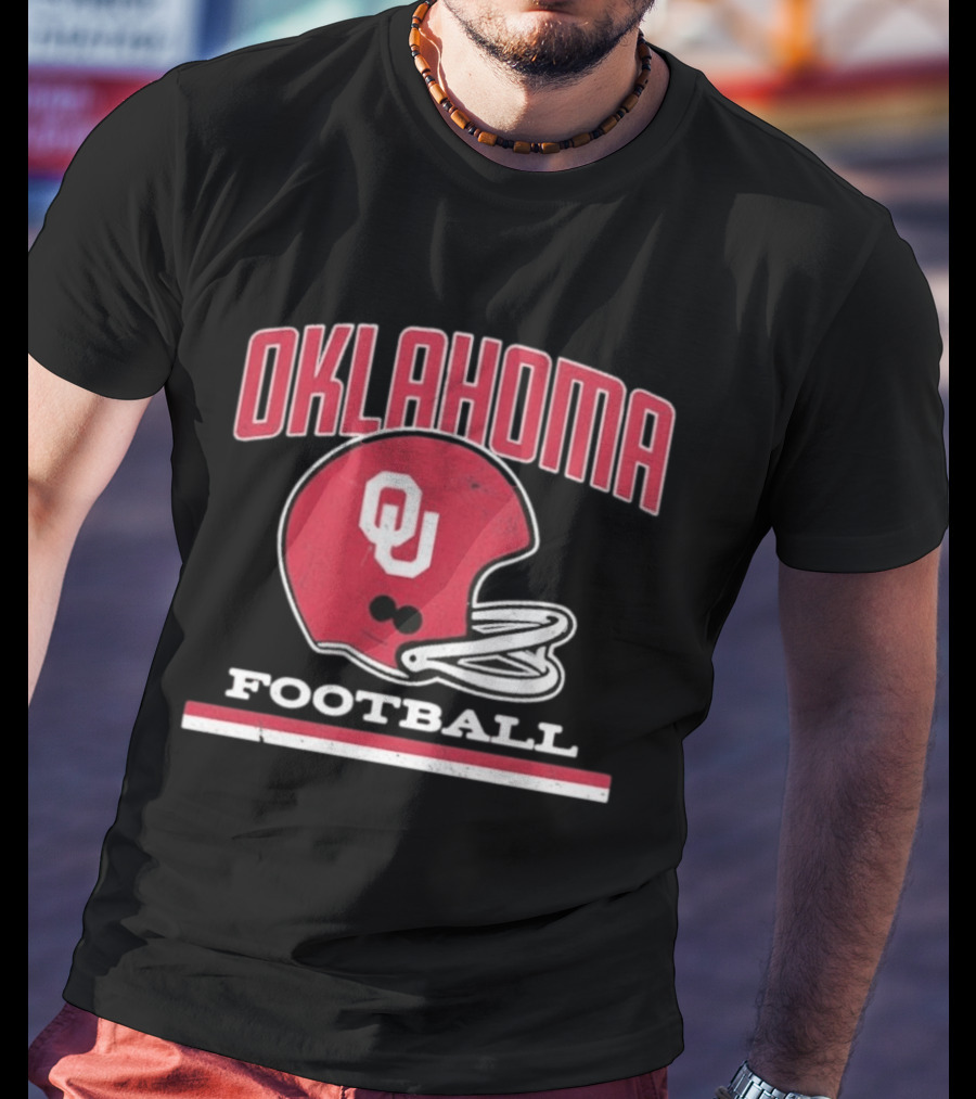 Oklahoma Sooners Football Helmet OU T-Shirt