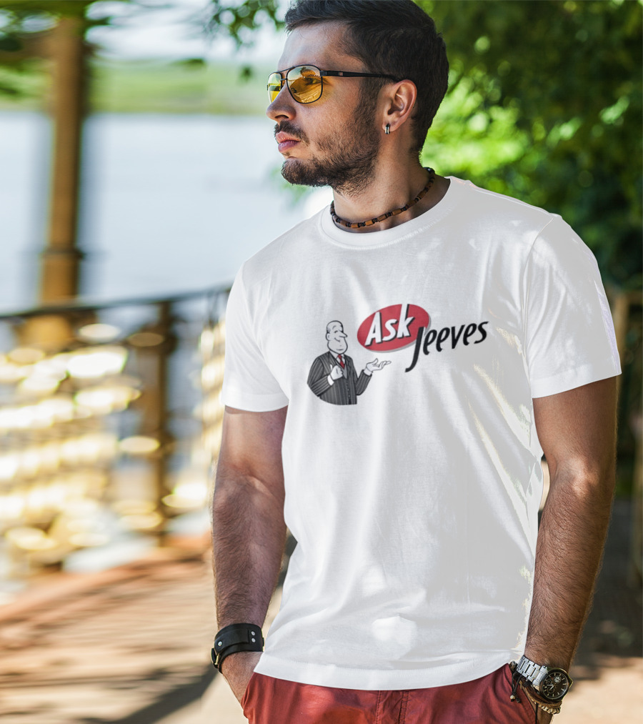 Ask Jeeves Classic Vintage Internet Butler T-Shirt