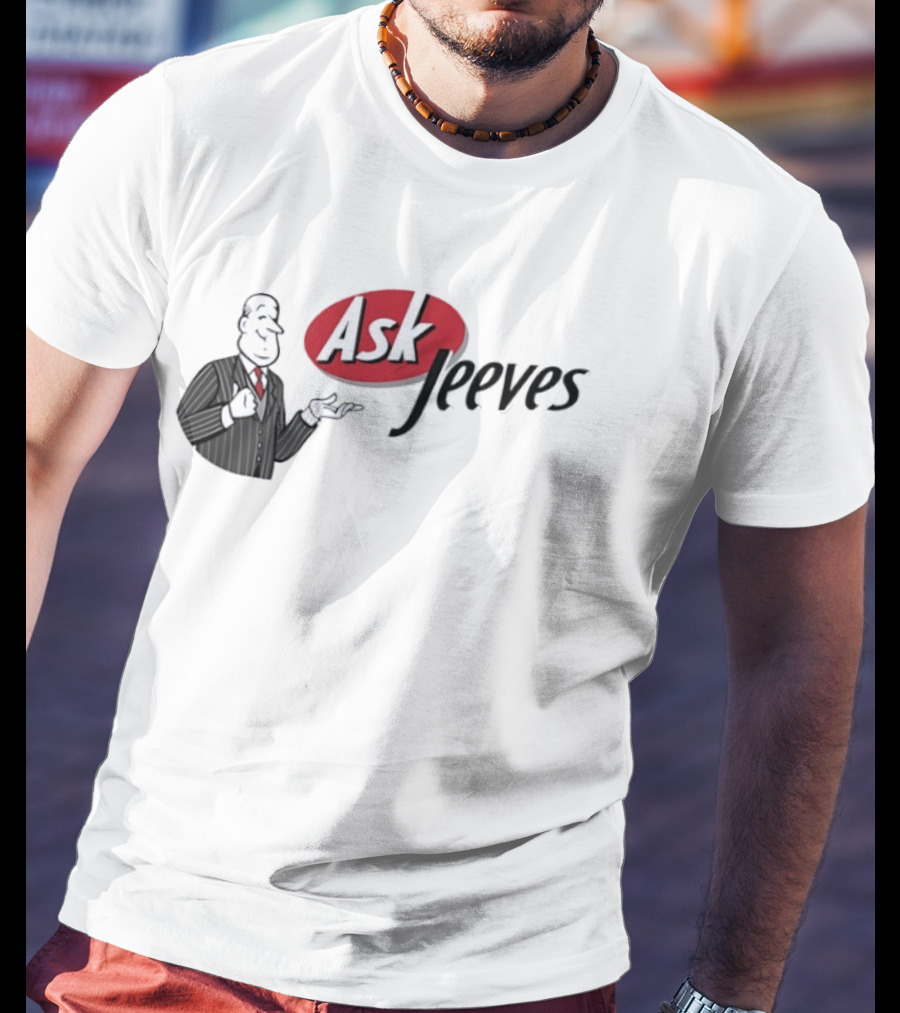 Ask Jeeves Classic Vintage Internet Butler T-Shirt