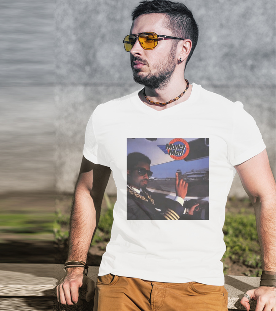 Marley Marl In Control Volume 1 Iconic Hip Hop DJ In Pilot Uniform T-Shirt