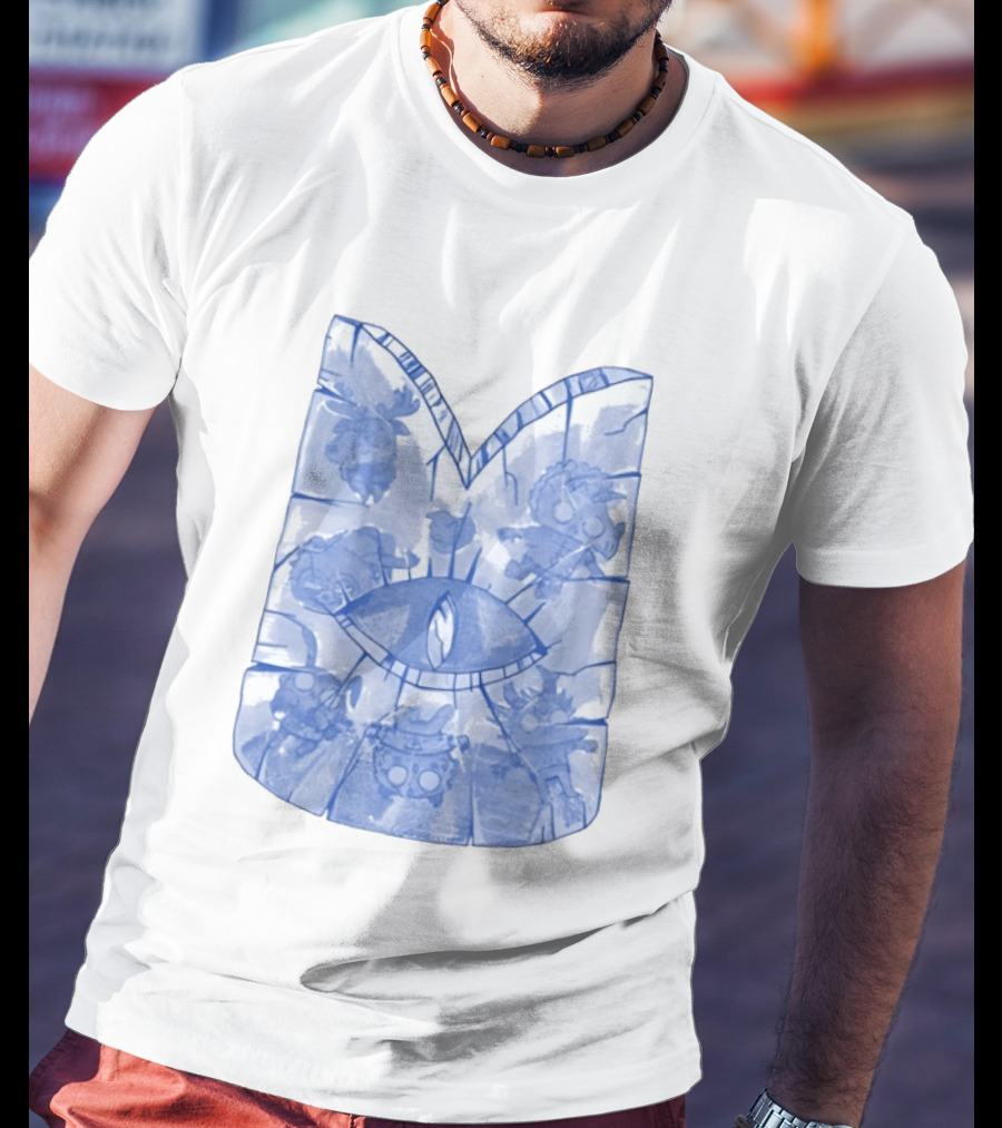 Cult Of The Lamb Ice Crown Eye Symbol Characters T-Shirt