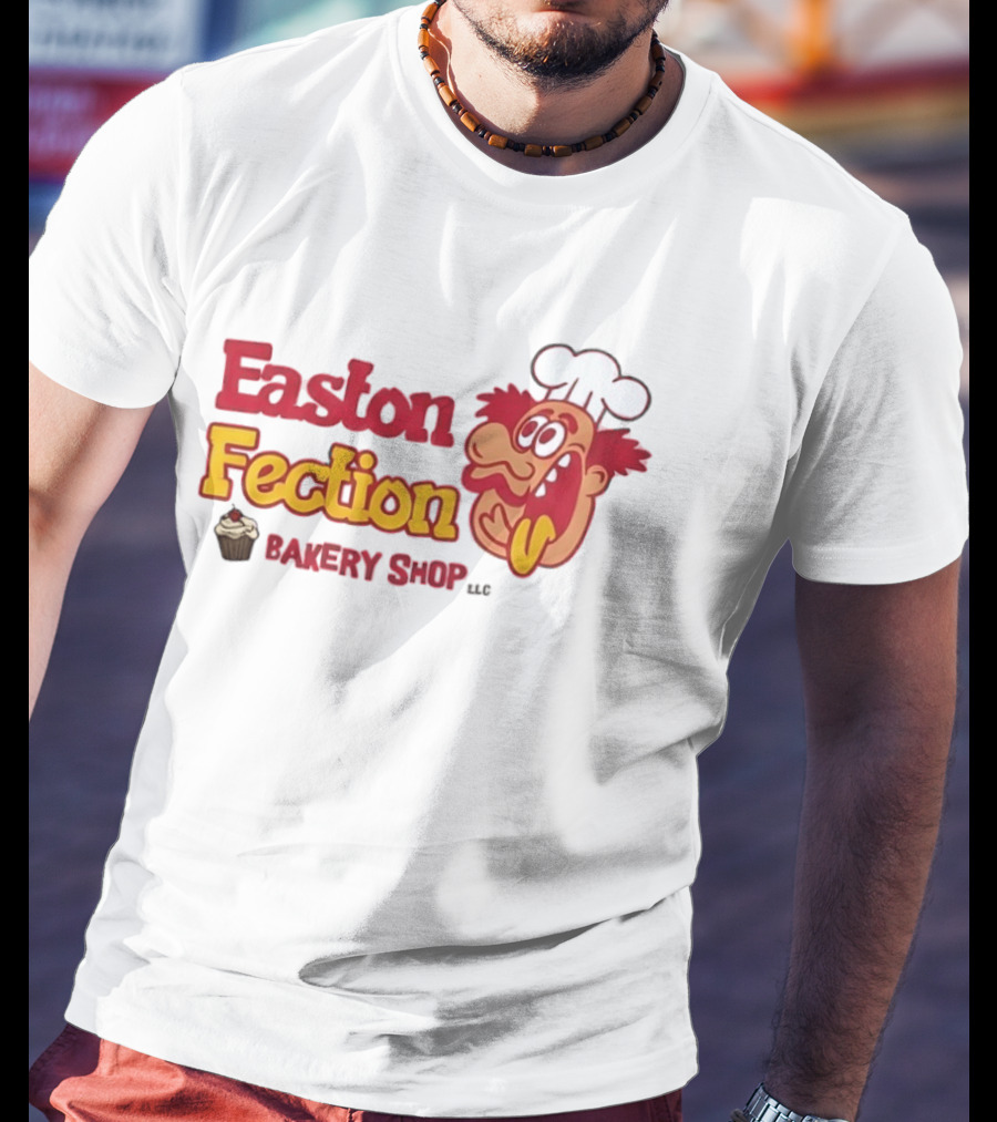Easton Fection Bakery Shop LLC Funny Chef Cartoon Cupcake T-Shirt