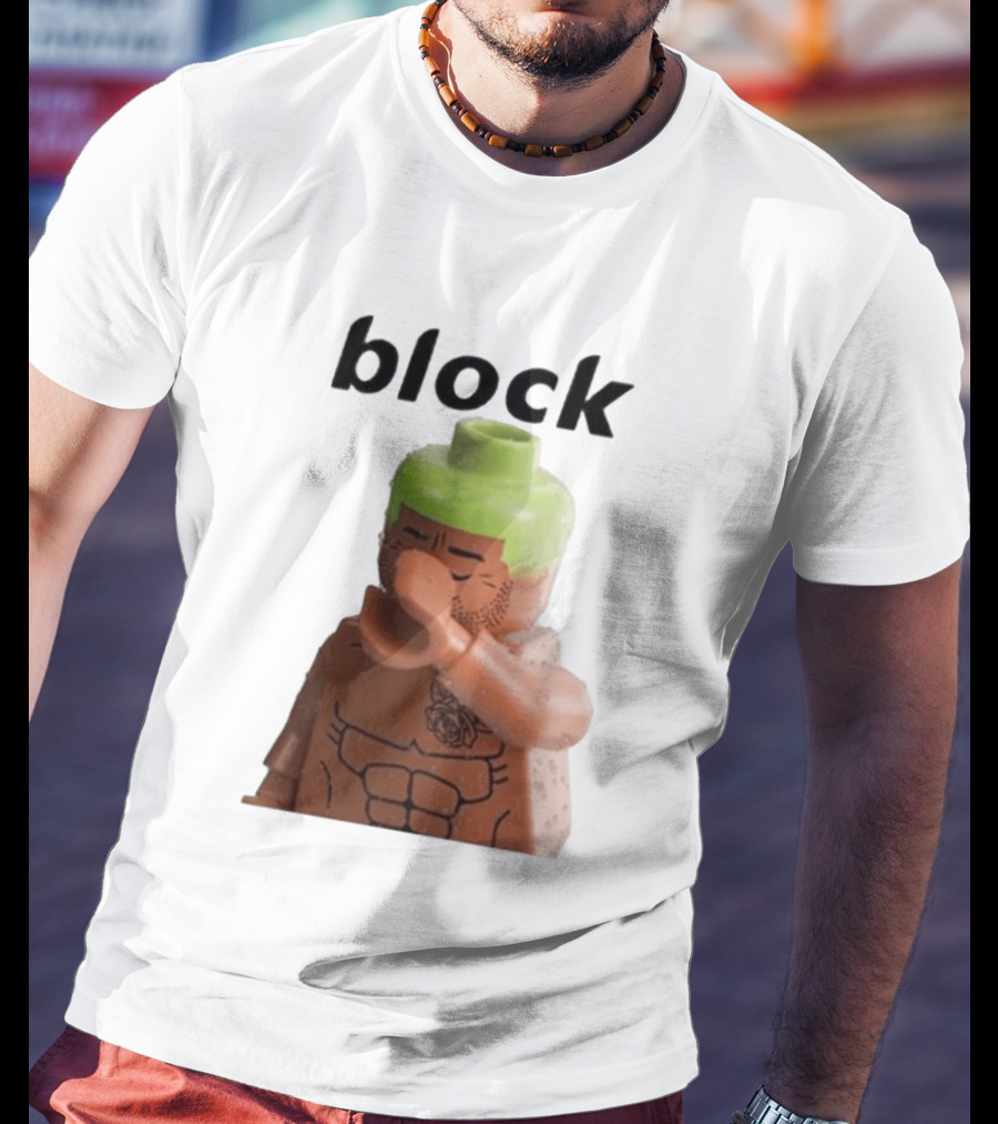 Block The Don Block LEGO Minifigure Style Dabbing Pose T-Shirt