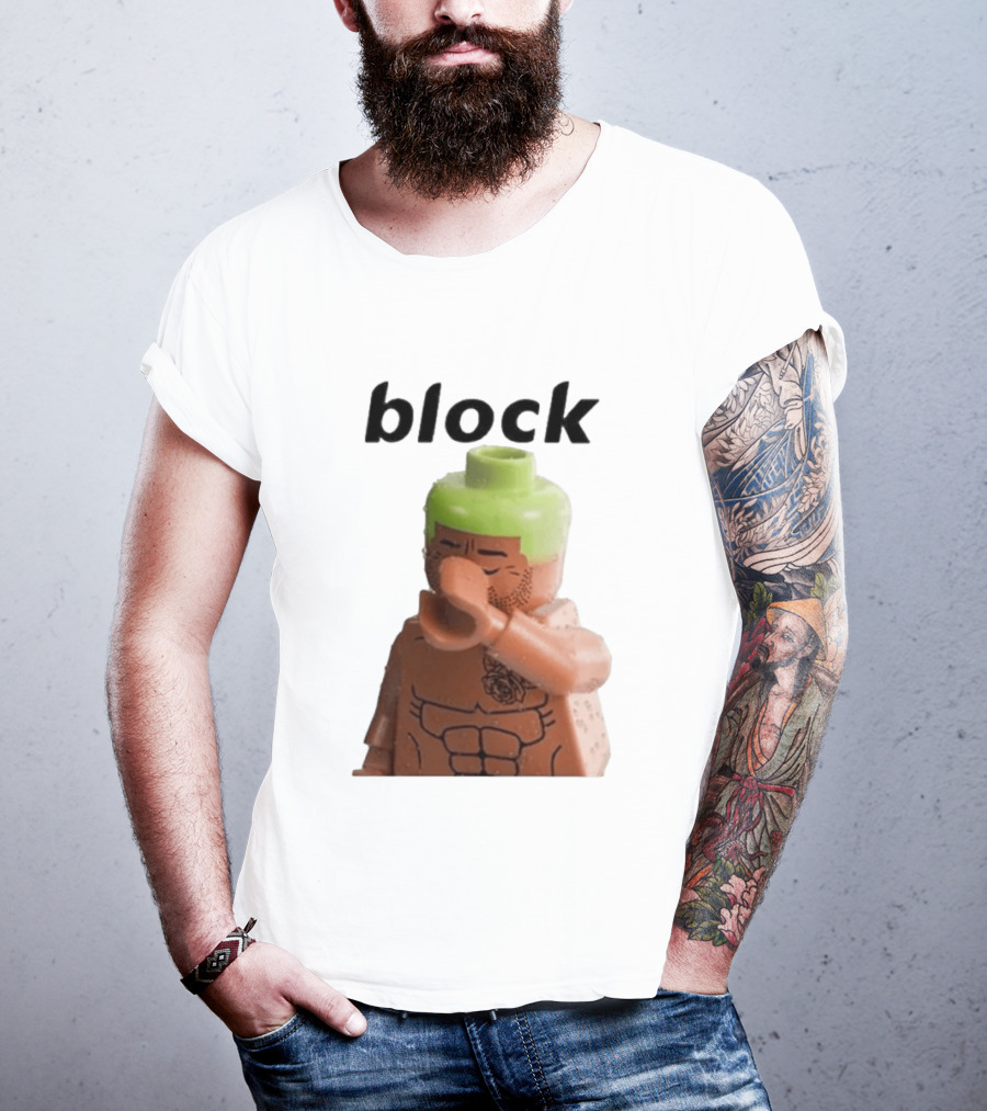 Block The Don Block LEGO Minifigure Style Dabbing Pose T-Shirt
