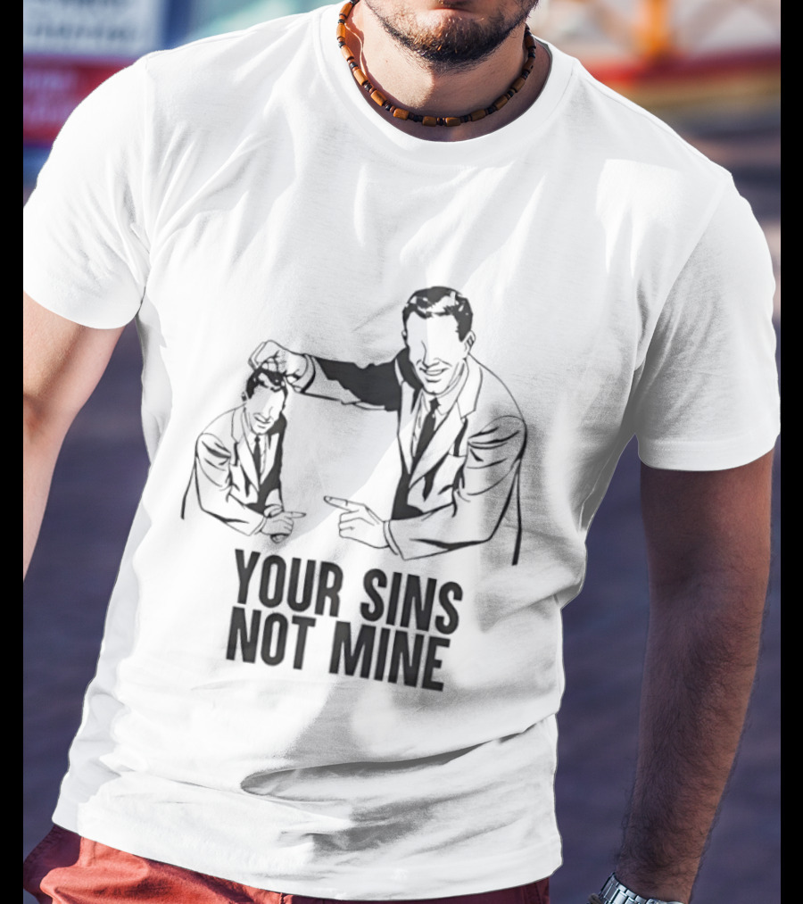 Your Sins Not Mine Retro Comic T-Shirt