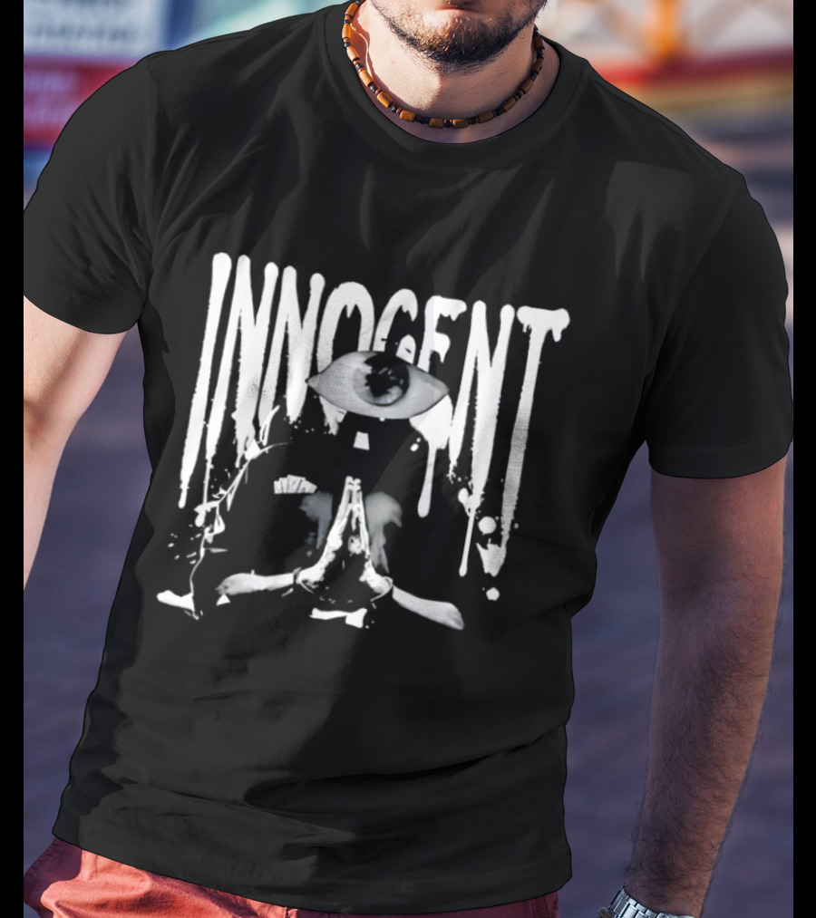 Innocent Eyes Pray White Splatter T-Shirt