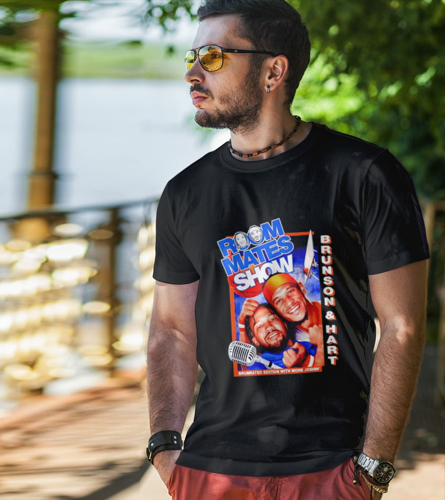 Roommates Show Brunson & Hart Brunrated Edition With More Joshin' New York Knicks T-Shirt