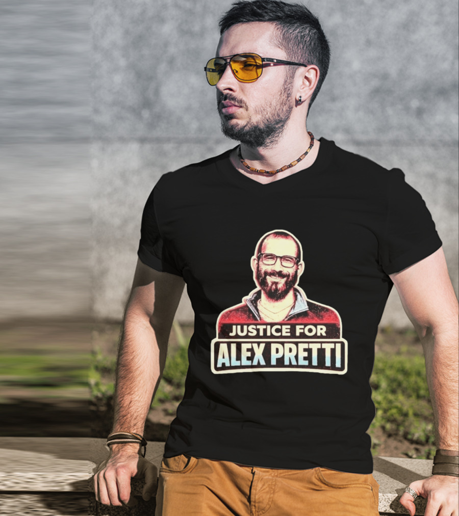 Justice For Alex Pretti ICE Shooting Minneapolis Advocacy T-Shirt