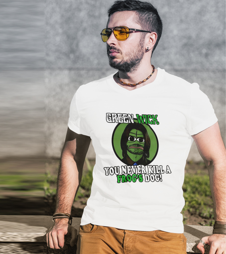 Green Wick You Never Kill A Frog's Dog T-Shirt