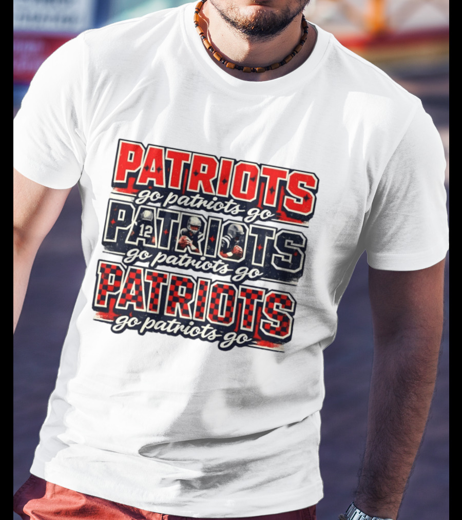 New England Patriots Go Patriots Go Football Game Day T-Shirt