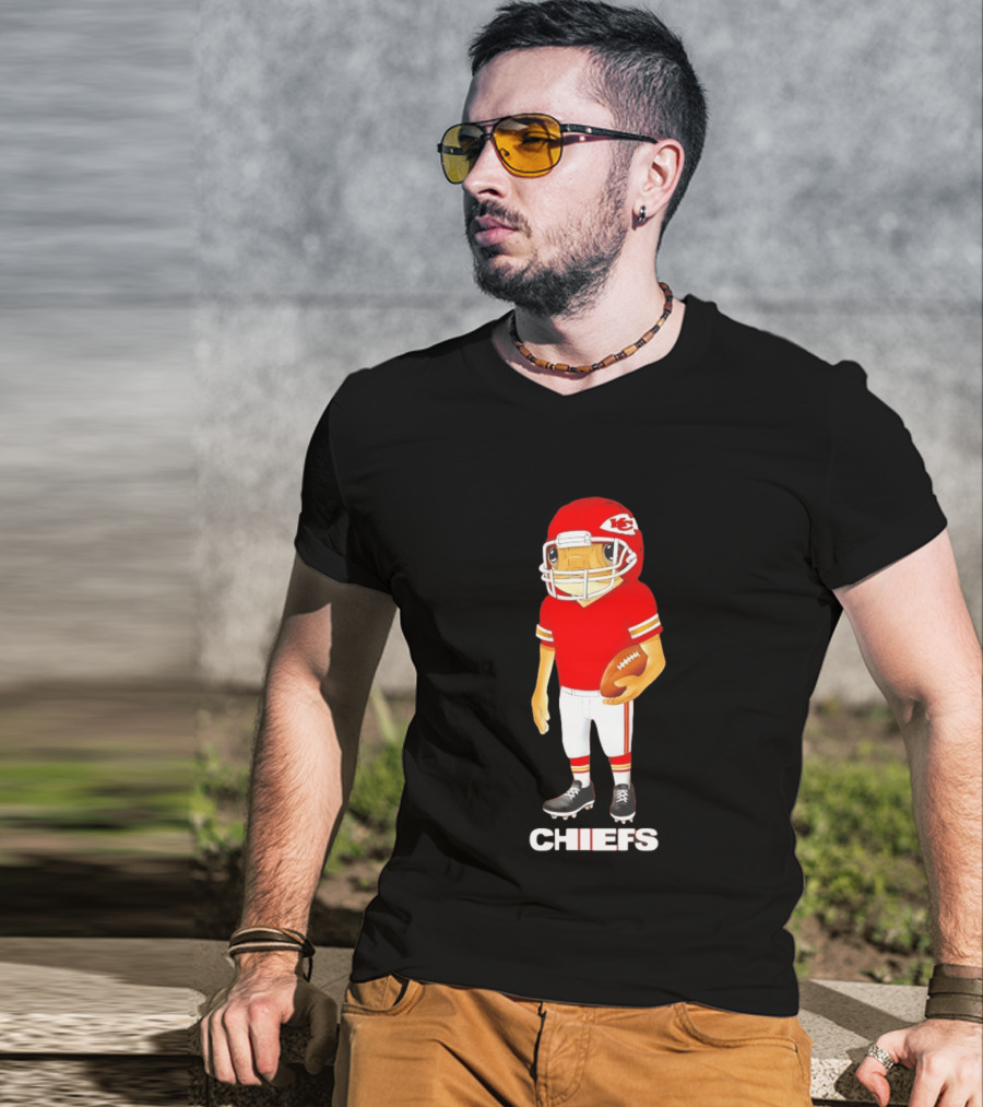 Bad Bunny Kansas City Chiefs Football Character Concho Chiefs T-Shirt