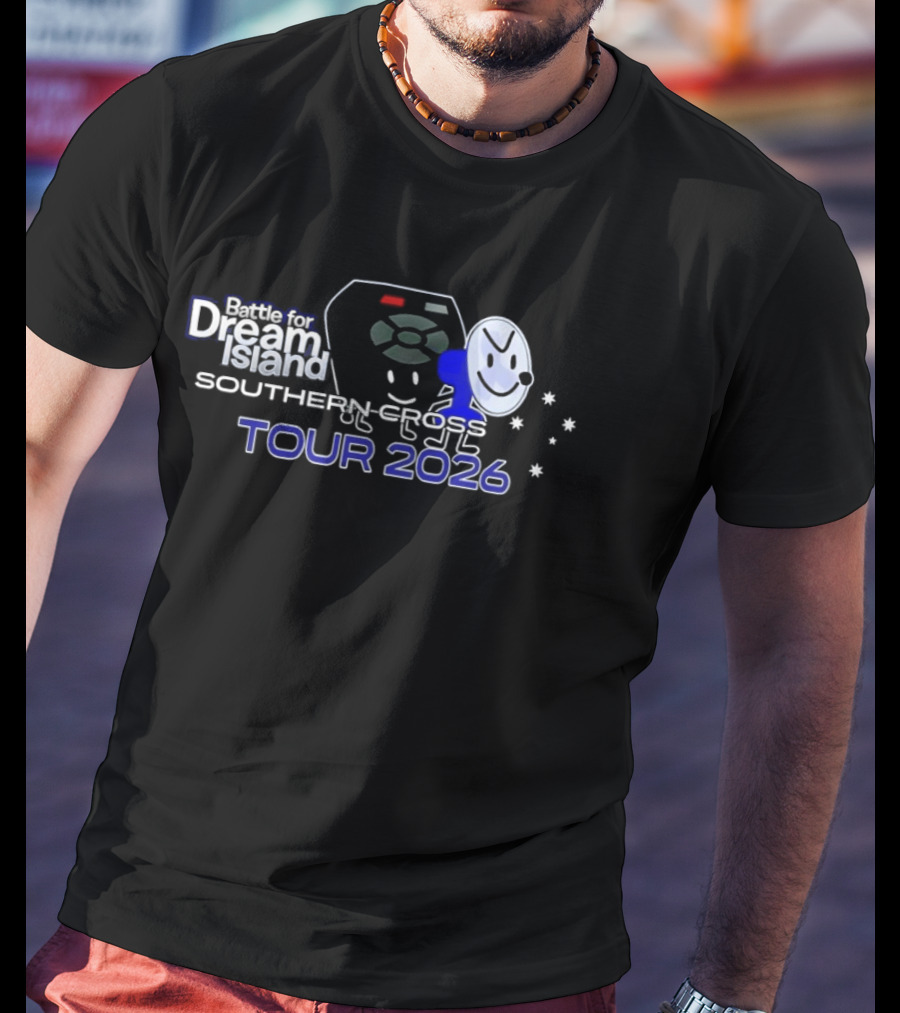 Battle For Dream Island Southern Cross Tour 2026 Remote And Snowflakes Characters T-Shirt