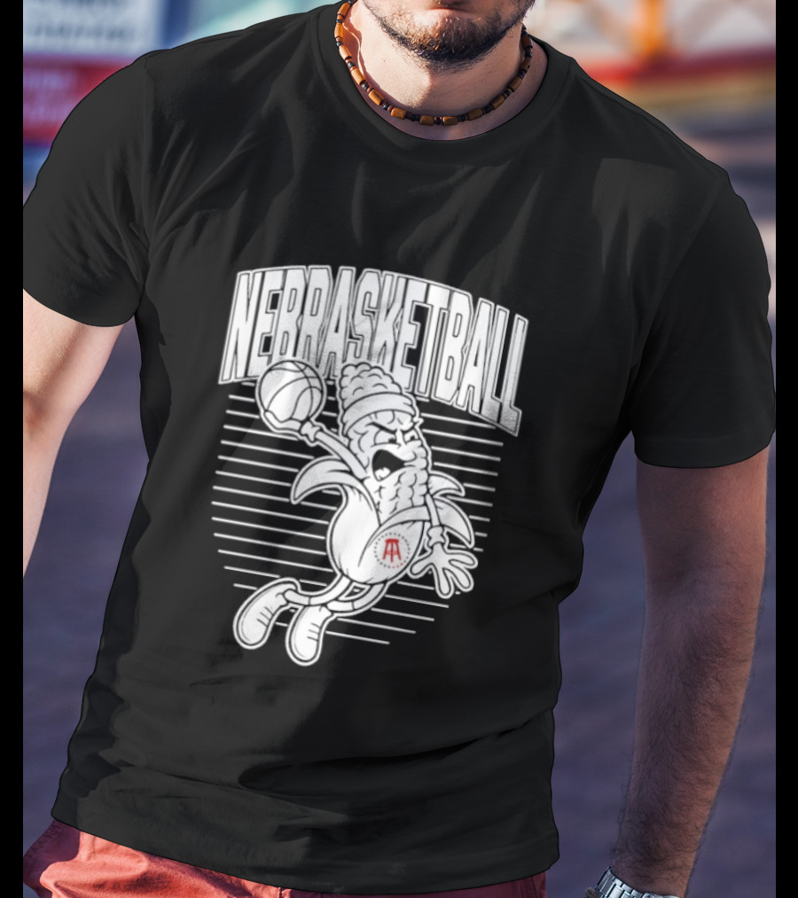 Nebraska Cornhuskers Basketball Slam Drunk Corn T-Shirt