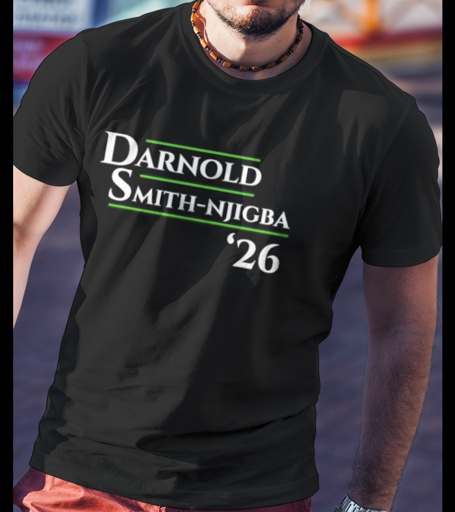 Darnold Smith Njigba '26 Seattle Seahawks Football Presidential Campaign T-Shirt