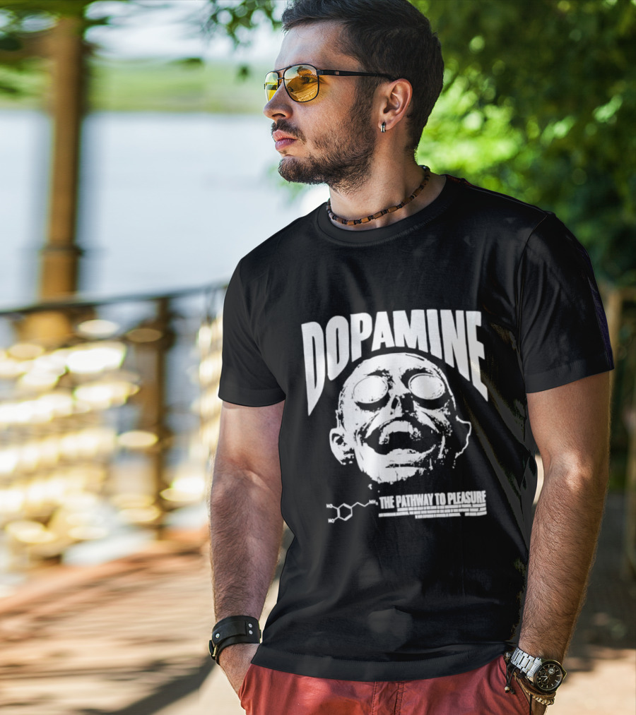 Dopamine The Pathway To Pleasure Molecular Formula Head T-Shirt