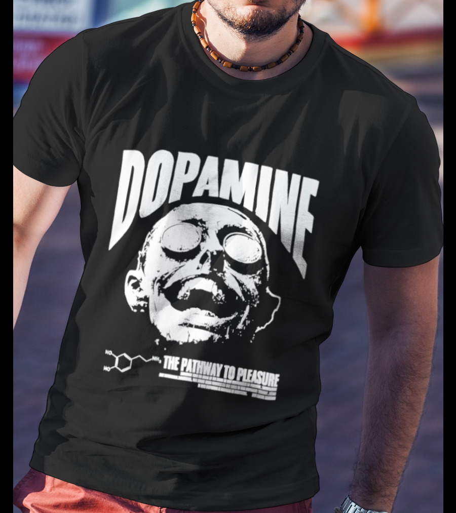 Dopamine The Pathway To Pleasure Molecular Formula Head T-Shirt