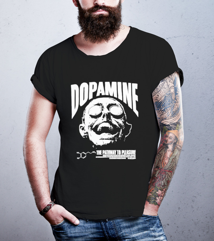 Dopamine The Pathway To Pleasure Molecular Formula Head T-Shirt
