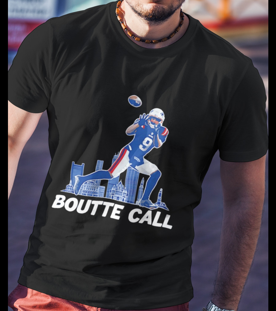 Kayshon Boutte Call New England Patriot Football City Skyline T-Shirt