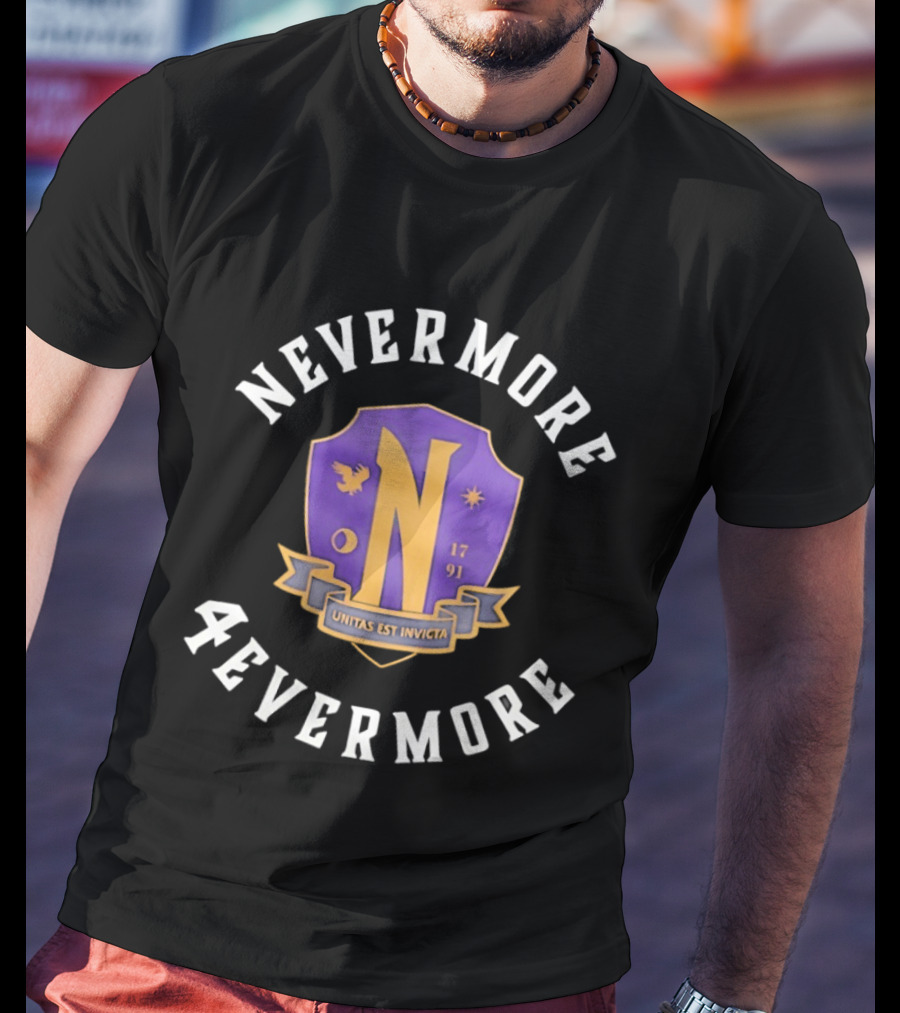 Wednesday Nevermore 4evermore 1791 Utina Nex Invicta T-Shirt