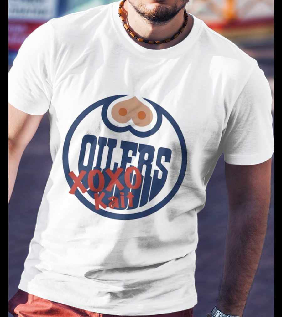 Edmonton Oilers XOXO Kait Retro Style Fan Merch T-Shirt
