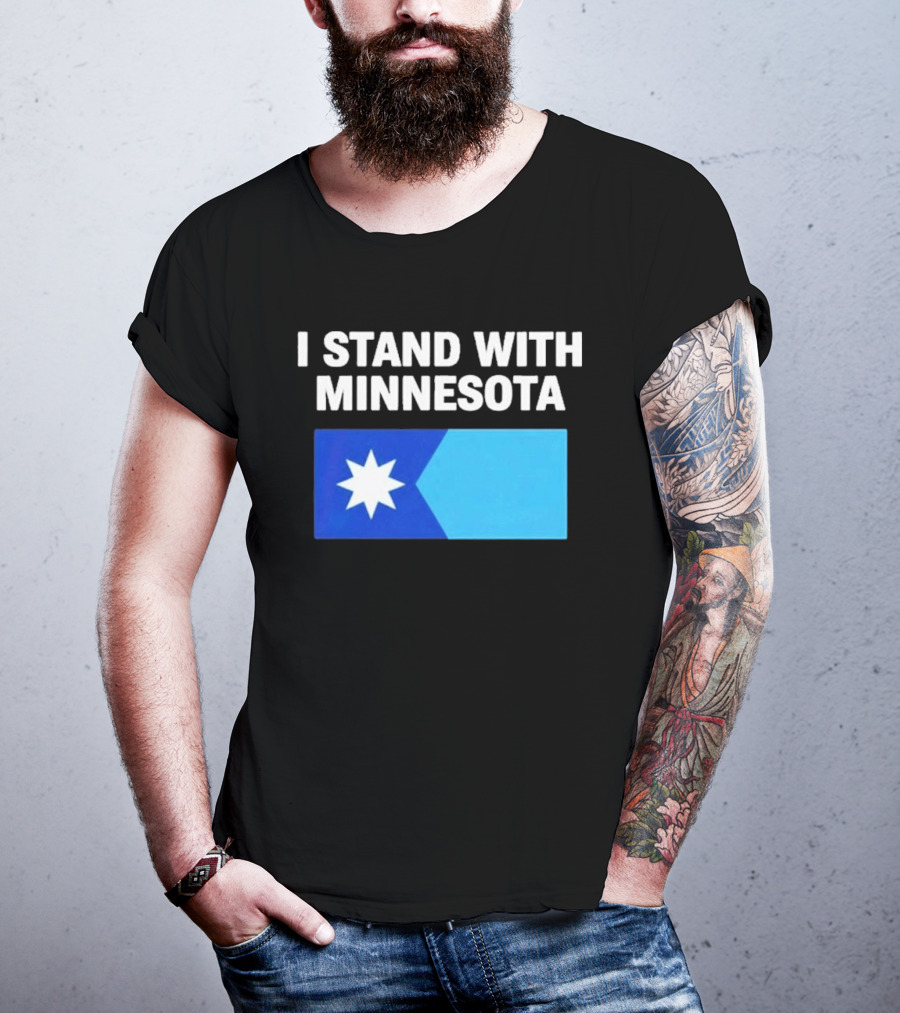 I Stand With Minnesota Flag Minnesota Strong T-Shirt