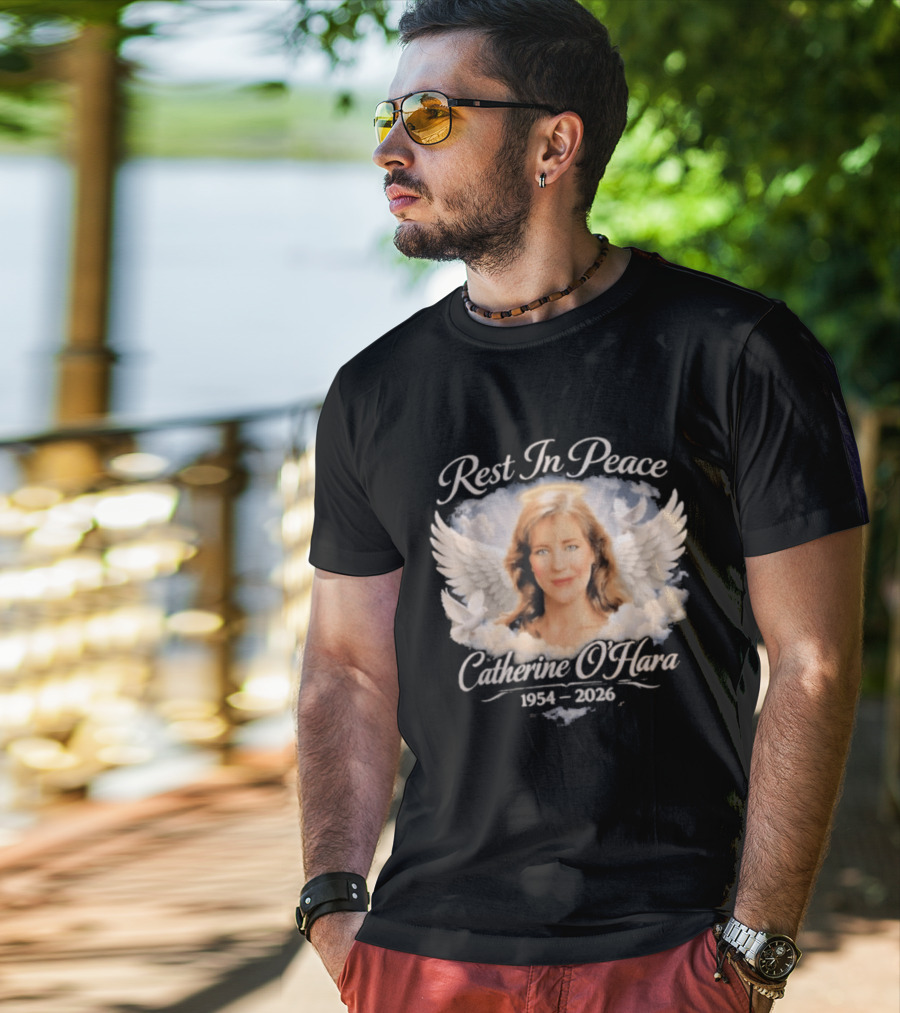 Rest In Peace Catherine O'Hara 1954 2026 Angel Wings Memorial T-Shirt