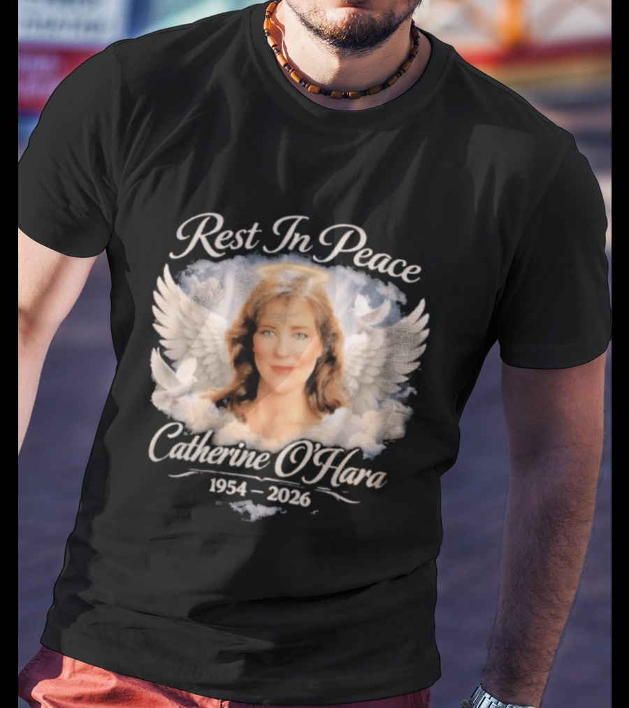 Rest In Peace Catherine O'Hara 1954 2026 Angel Wings Memorial T-Shirt