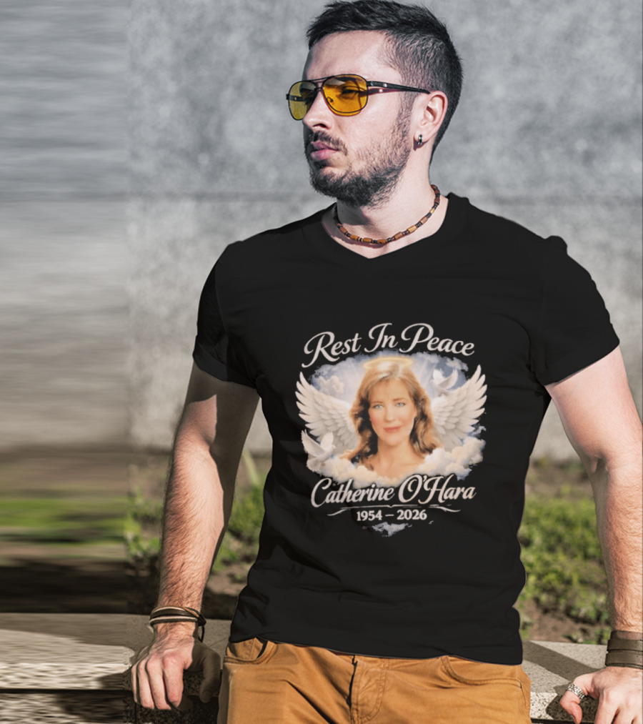 Rest In Peace Catherine O'Hara 1954 2026 Angel Wings Memorial T-Shirt