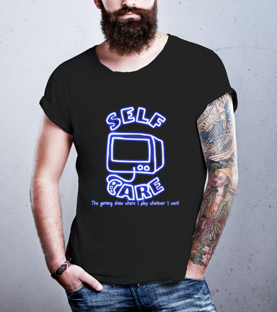 Self Care The Gaming Show Where I Play Whatever I Want Retro Gaming Console T-Shirt
