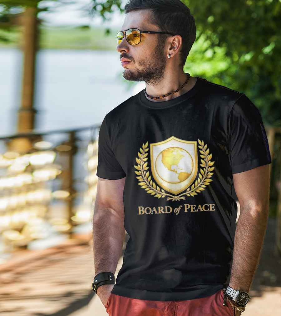 Board Of Peace Gold World Shield And Laurel T-Shirt