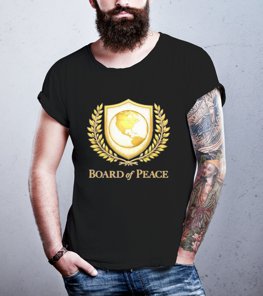 Board Of Peace Gold World Shield And Laurel T-Shirt