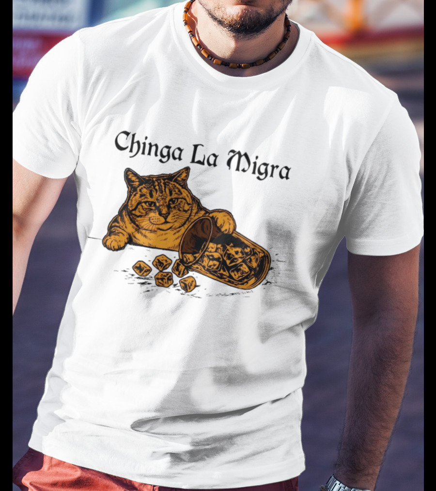 Chinga La Migra Cat Anti ICE Protest Political T-Shirt