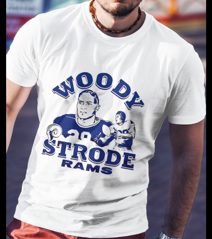 Los Angeles Rams Woody Strode Vintage Football Player T-Shirt