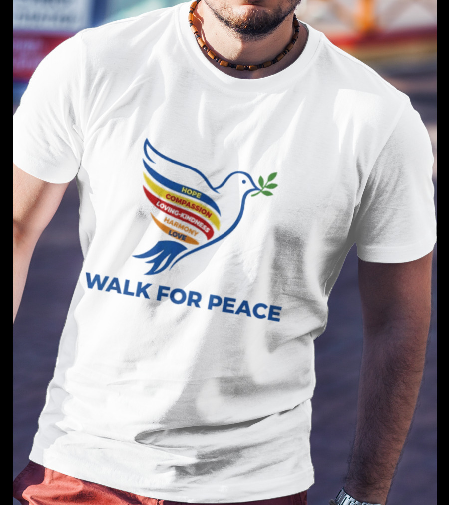 Walk For Peace Hope Compassion Love Dove T-Shirt