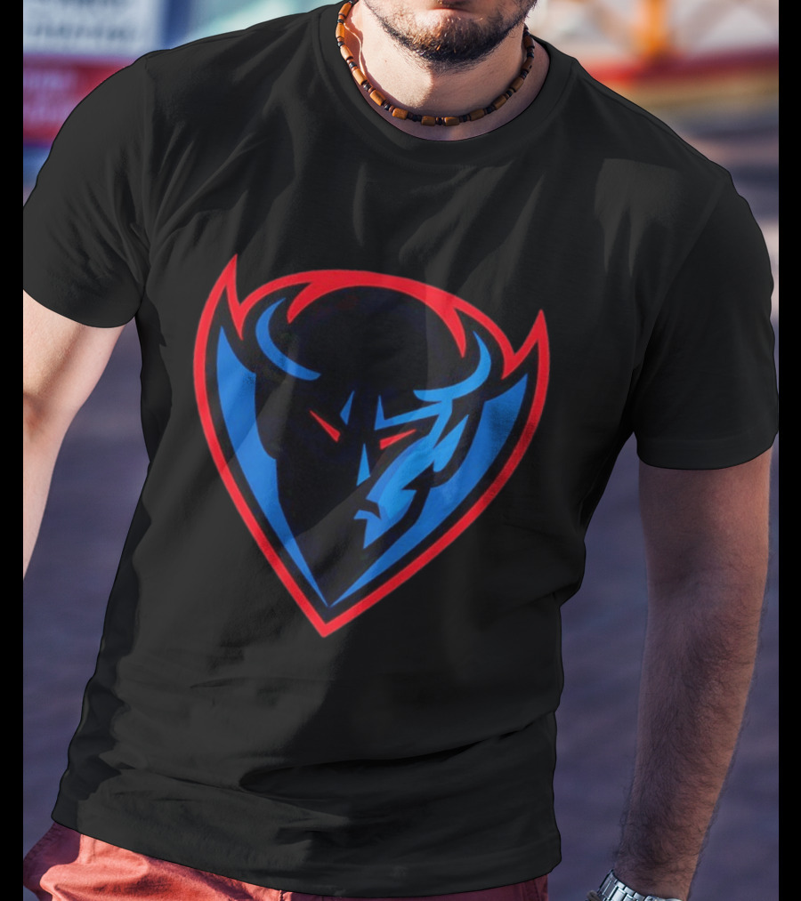 DePaul Blue Demons Iconic Logo Bold Centerpiece T-Shirt