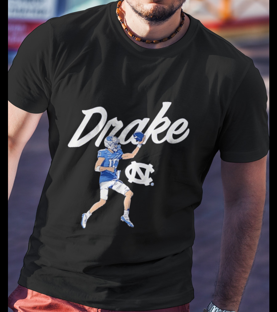 Drake Maye Finger Roll North Carolina Tar Heels Football UNC T-Shirt