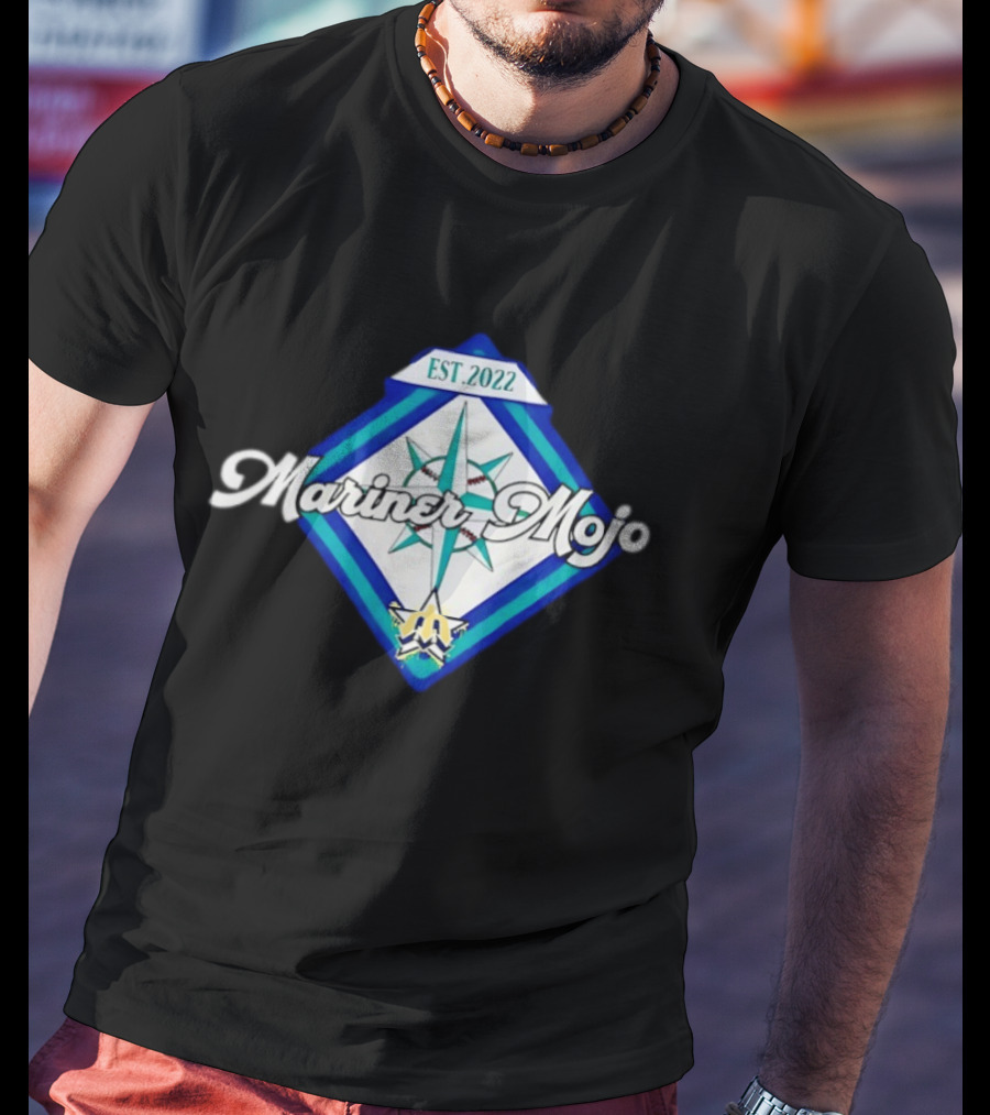 Seattle Mariners Mariner Mojo Est 2022 Compass Baseball T-Shirt