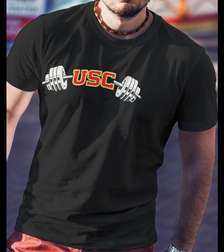 USC Football Gym Dumbbell Fitness 2026 T-Shirt