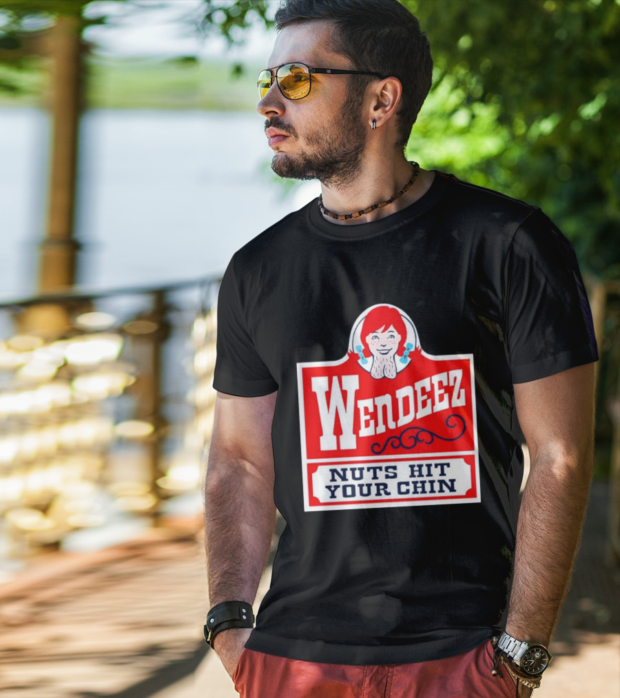 Wendeez Nuts Hit Your Chin Retro Fast Food T-Shirt