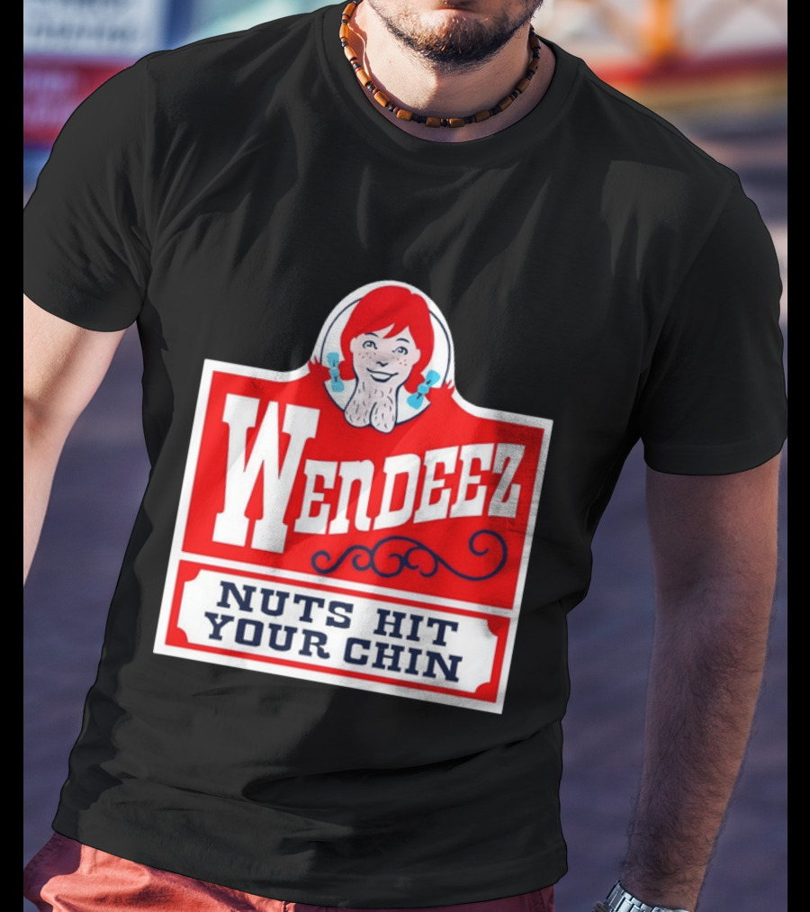 Wendeez Nuts Hit Your Chin Retro Fast Food T-Shirt