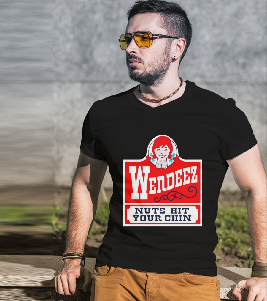 Wendeez Nuts Hit Your Chin Retro Fast Food T-Shirt