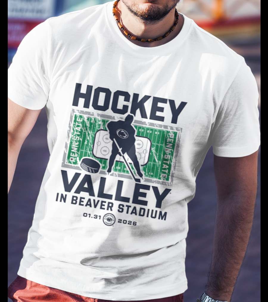 Penn State Nittany Lions Hockey Valley Beaver Stadium 2026 T-Shirt