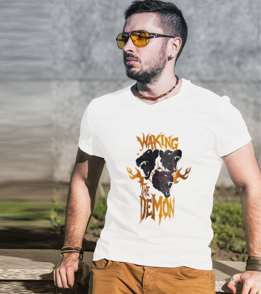 Waking The Demon Three Dog Heads T-Shirt