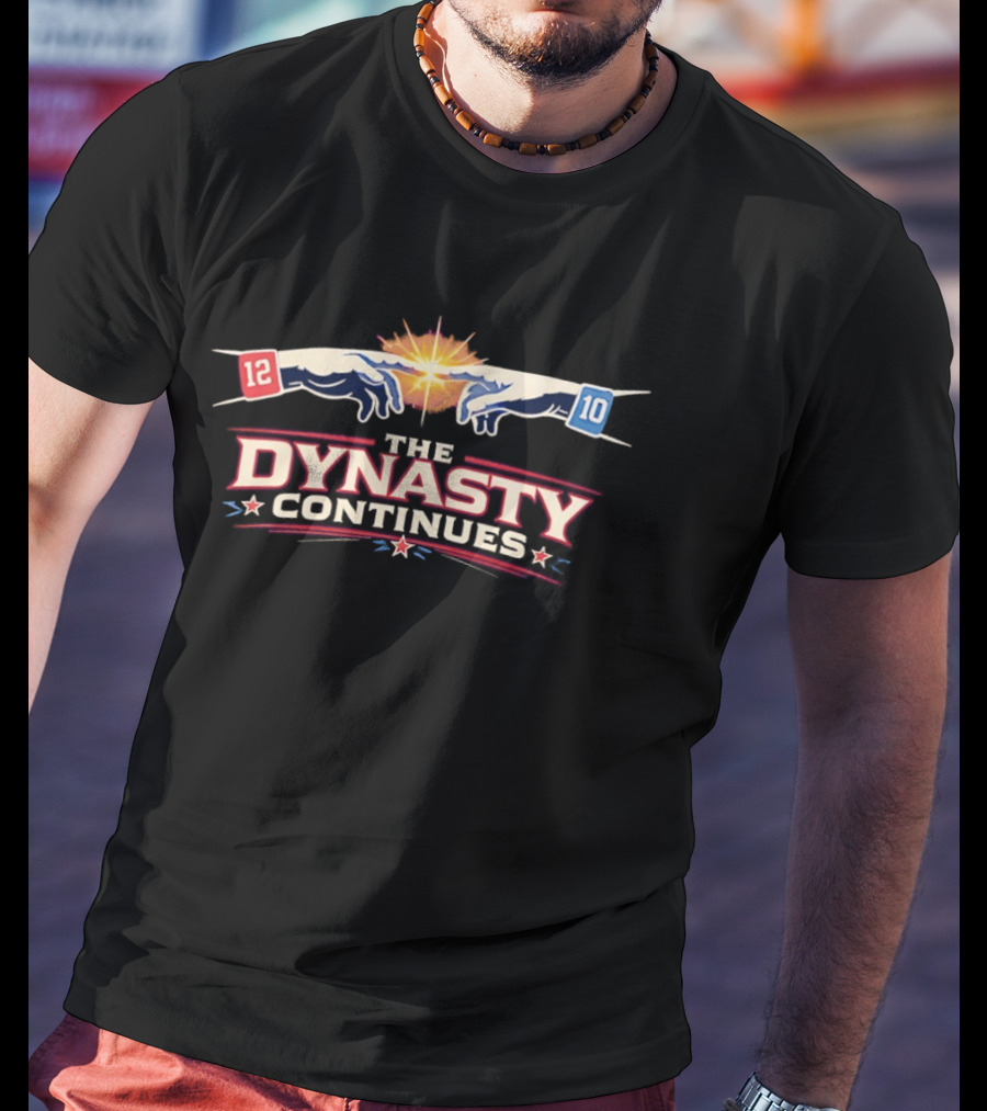Drake Maye New England Patriots The Dynasty Continues Creation Of Adam T-Shirt